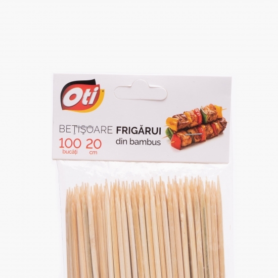 Bețișoare din bambus pentru frigărui 20cm, 100 buc