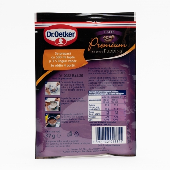 Mix pentru budincă Premium cu aromă de cafea 37g 