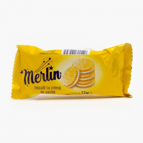 Biscuiți sandwich cu cremă de vanilie 52g