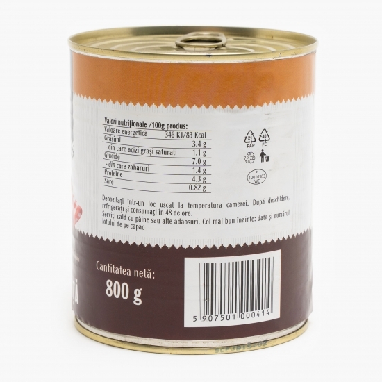Fasole cu costiță 800g