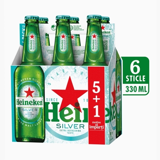Bere blondă sticlă 6x0.33l (5+1)
