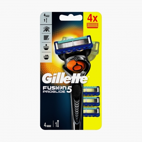 Aparat de ras Fusion5 ProGlide cu 4 rezerve