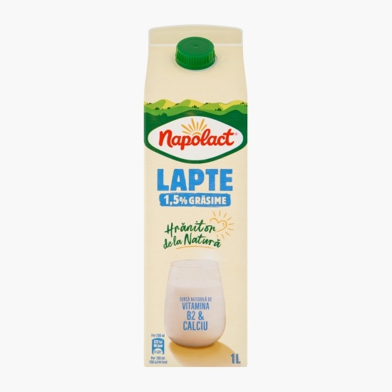 Lapte din inima Ardealului 1.5% grăsime 1l
