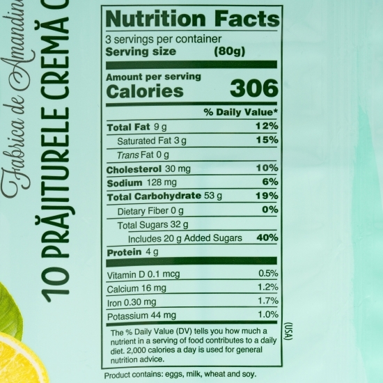 Prajitură cu lămâie 250g