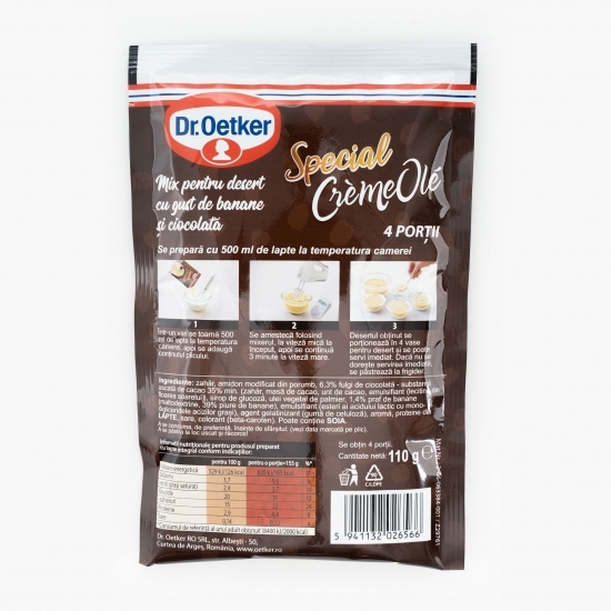 Mix pentru desert Crème Olé cu gust de banane și ciocolată 110g