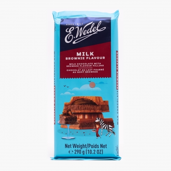 Ciocolată cu lapte și umplutură cu aromă de brownie 290g