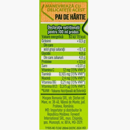 Băutură necarbonatată cu suc de fructe Exotic 200ml