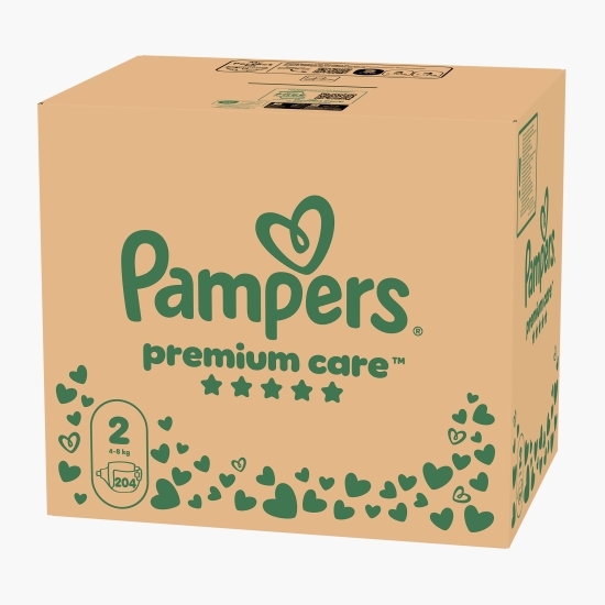 Scutece Premium Care XXL Box, mărimea 2, 4-8kg, 204 buc