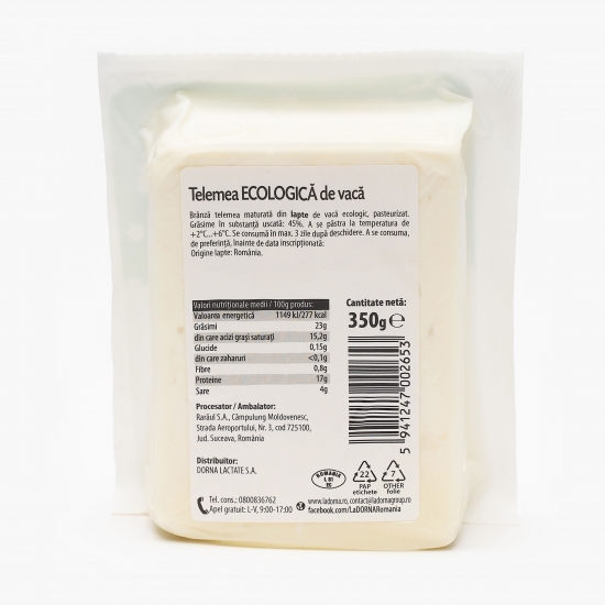 Telemea de vacă eco 350g