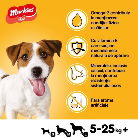 Hrană complementară pentru câini adulți, 500g, Markies Mini
