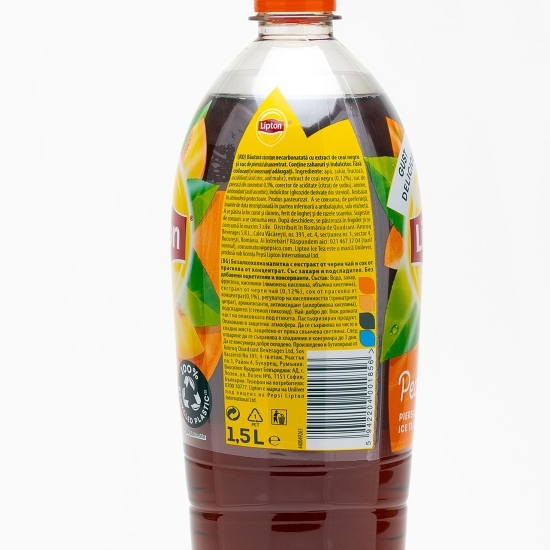 Băutură răcoritoare necarbonatată Ice Tea cu ceai negru și piersică 1.5l