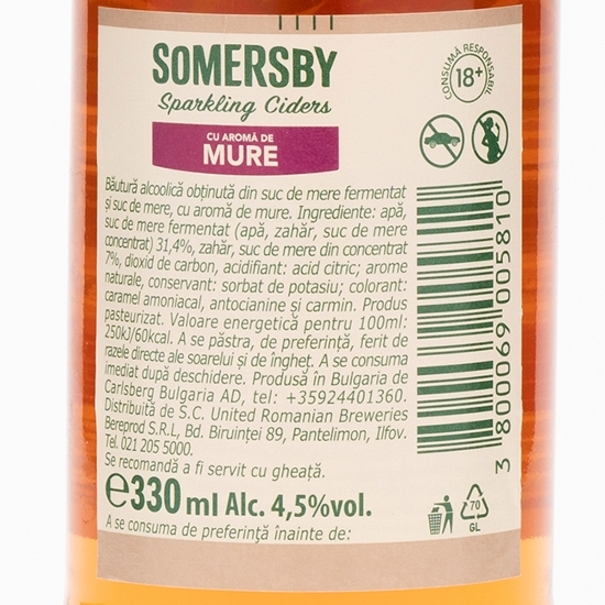 Cidru de mure sticlă 0.33l