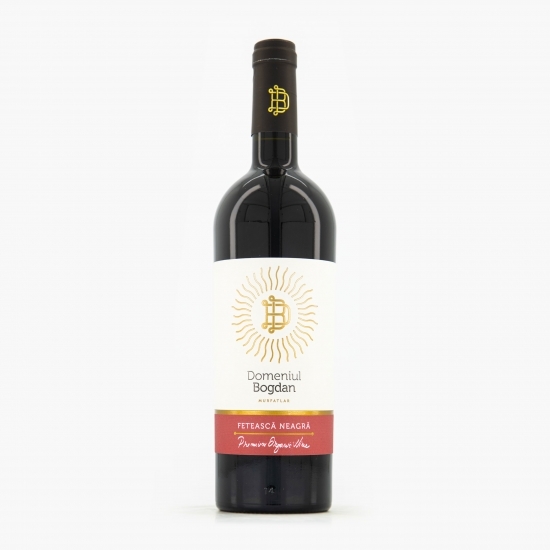 Vin roșu sec eco Fetească Neagră, 13.5%, 750ml