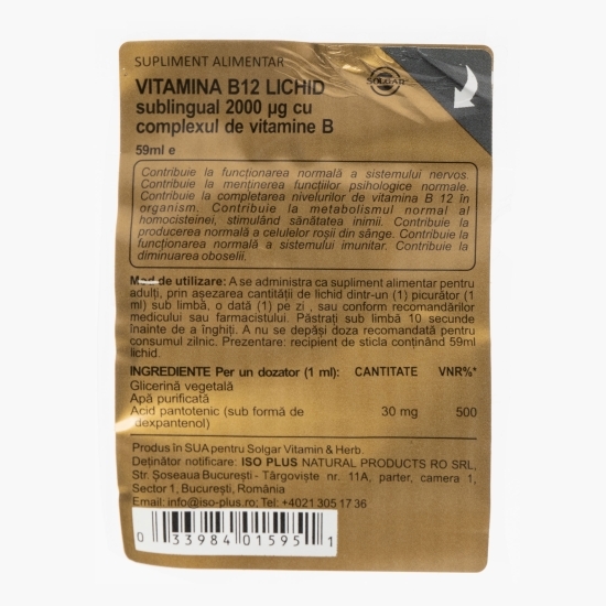Vitamina B12 lichidă 59ml