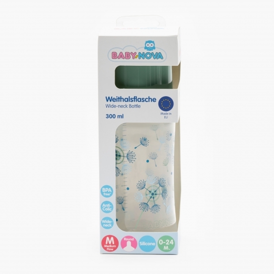 Biberon cu gât larg 0-24 luni 300ml
