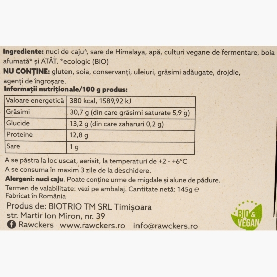 Specialitate Brawnză din caju cu boia afumată eco, maturată 145g