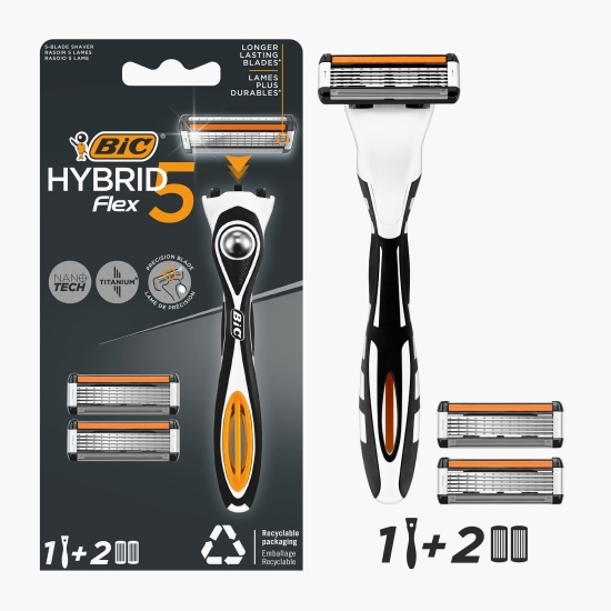 Aparat de ras Hybrid Flex5 + 2 rezerve