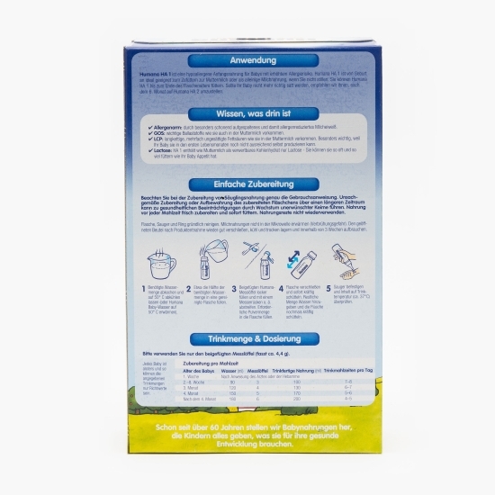 Formulă de lapte praf hipoalergenică HA1, +0 luni, 500g