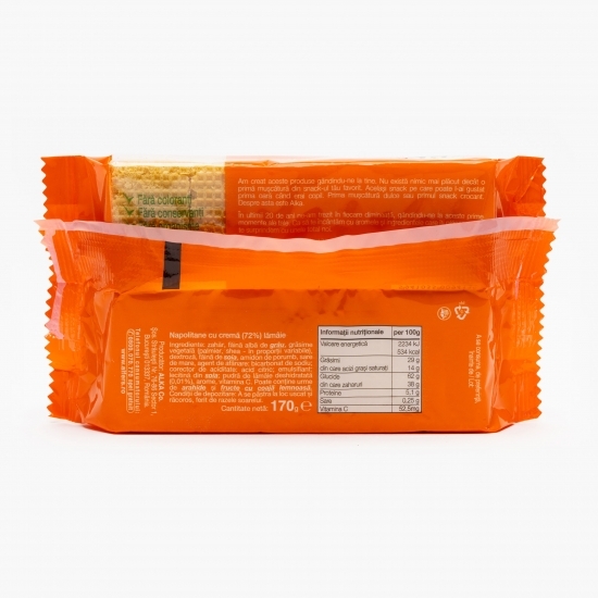  Napolitane cu cremă lămâie cu vitamina C 170g