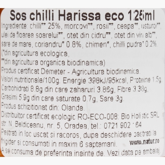 Sos chilli Harissa eco 125g