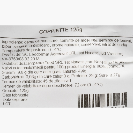 Coppiette 125g