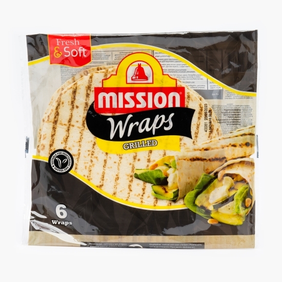Lipii din făină de grâu Wraps la grătar, 6 buc (370g)