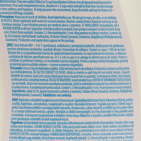 Balsam bio pentru țesături 2l