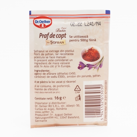 Praf de copt cu șofran 16g