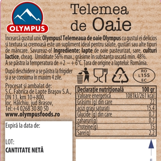 Telemea de oaie 350g