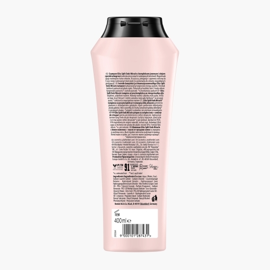 Șampon pentru păr deteriorat și vârfuri despicate Split Ends Miracle 400ml