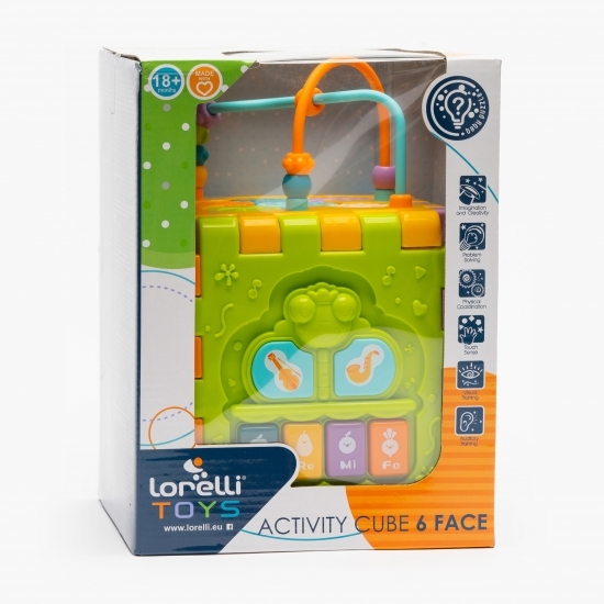 Cub activități 6 fețe interactiv, 18+ luni