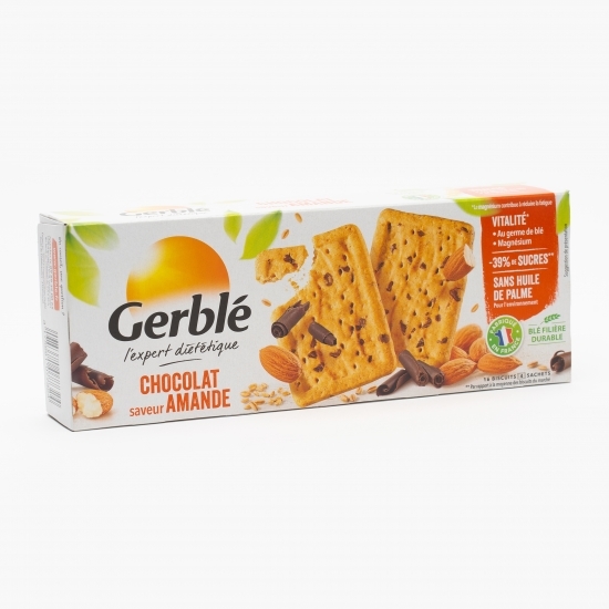 Biscuiți dietetici cu ciocolată și migdale 200g