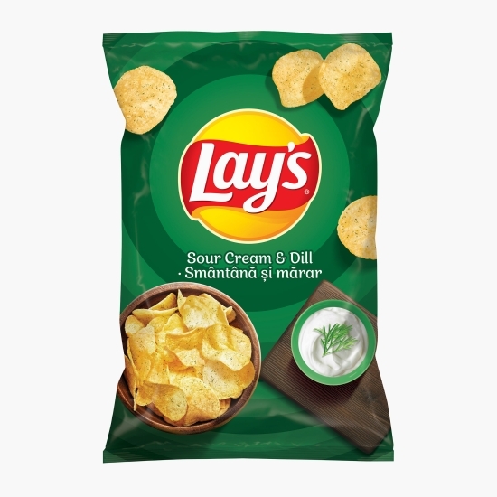 Chipsuri din cartofi cu gust de smântână și mărar 200g