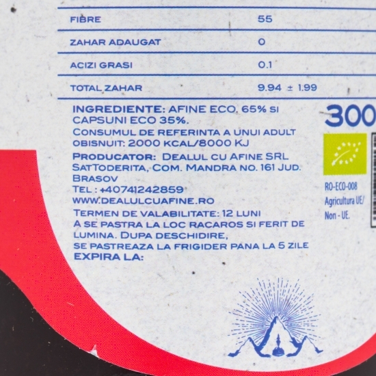 Suc de afine și căpșuni eco 300ml