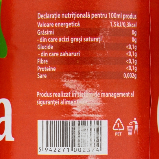 Băutură carbogazoasă cola fără zahăr 0.5l