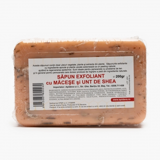 Săpun exfoliant cu măceșe 200g