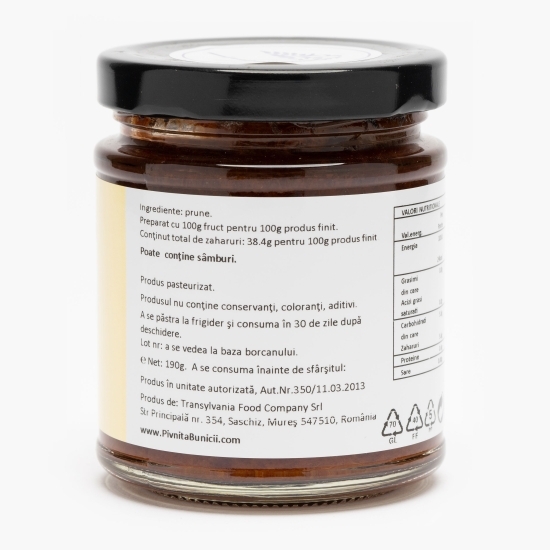 Magiun de prune fără zahăr 190g