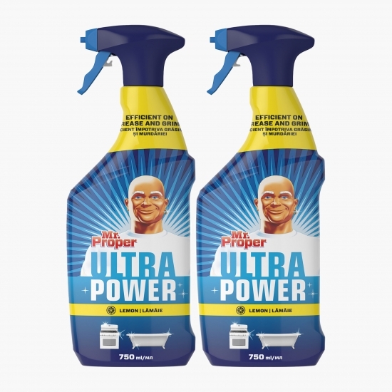 Pachet promo: 2 x detergent universal Ultra power spray igienă 0.75l