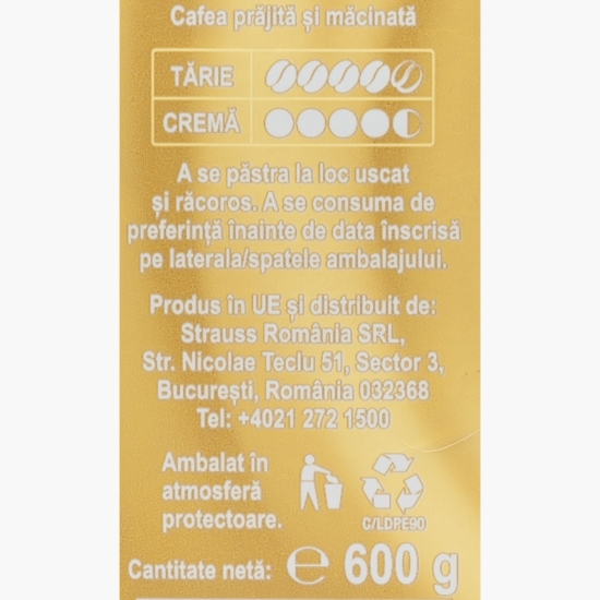 Selected Crema 600g, cafea măcinată 