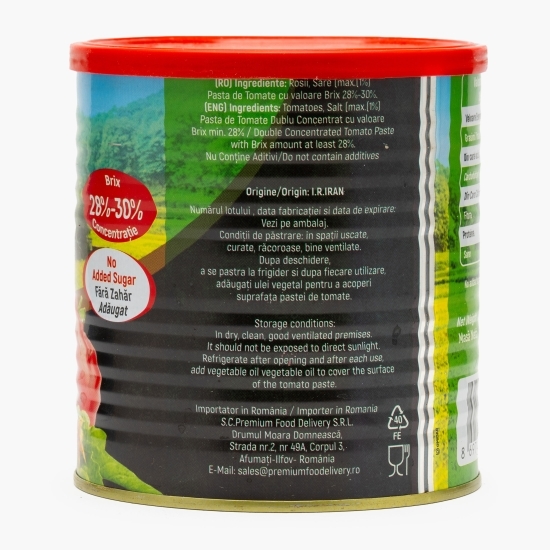 Pastă de tomate 28-30%, cutie, 800g