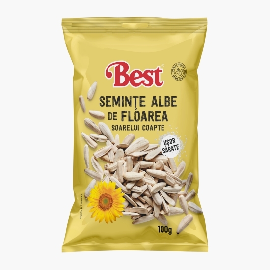 Semințe albe de floarea-soarelui, coapte, ușor sărate 100g