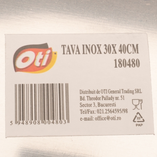 Tavă inox 30x40cm