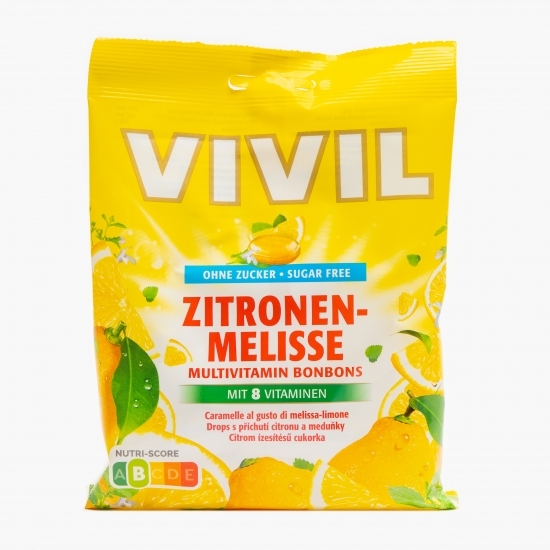 Bomboane multivitamine cu lămâie, fără zahăr 60g