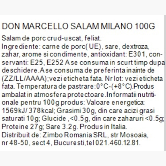 Salam Milano 100g
