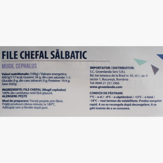 File chefal sălbatic, 1kg 