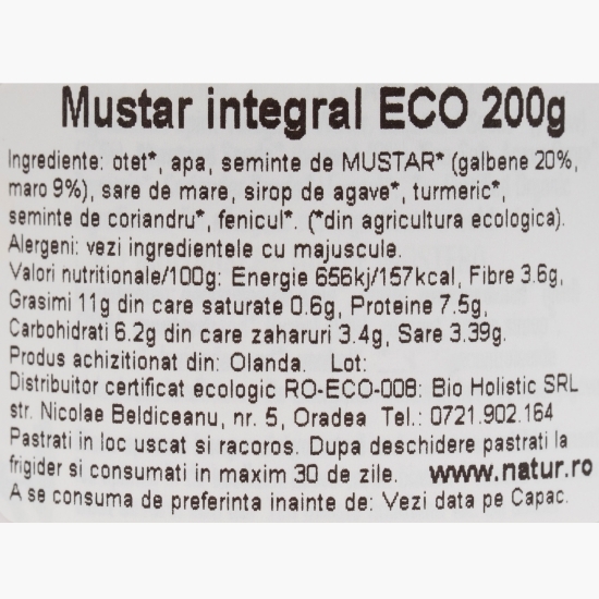 Muștar integral eco 200g