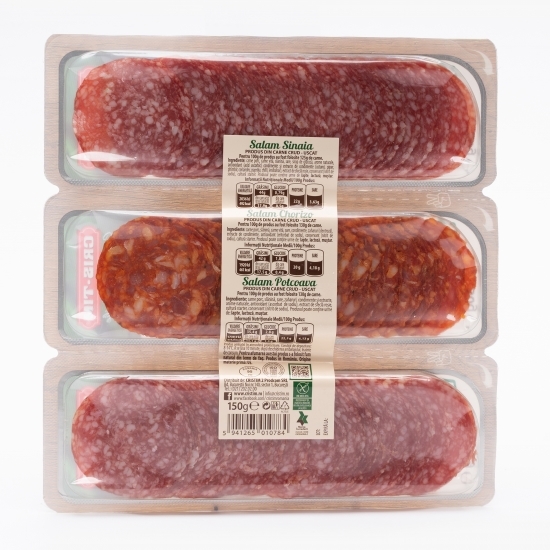 Salam trio-pack Sinaia, Chorizo, Potcoava 3x50g