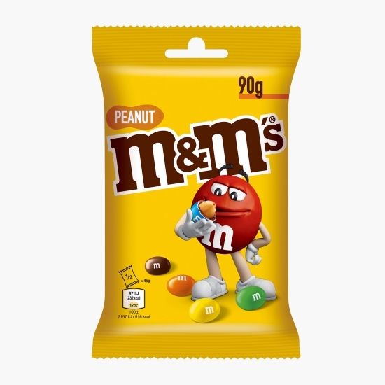 M&M'S - Bomboane cu arahide învelite în ciocolată cu lapte 90g