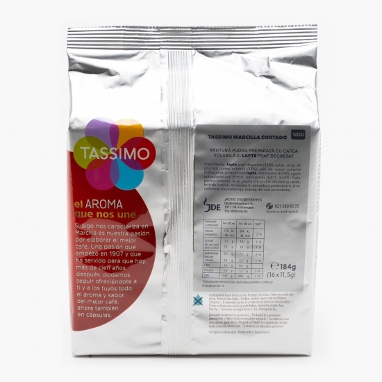 Marcilla Cortado, 16 băuturi, 184g, capsule cafea