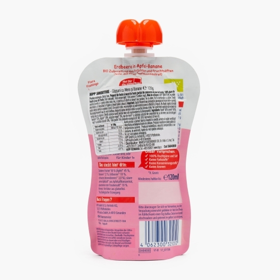 Smootie eco cu fructe roșii, mere și banane, 120ml
